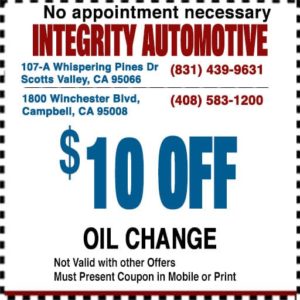 Integrity Automotive Oil Change (Campbell)